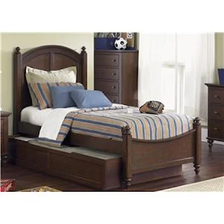 Twin Panel Bed with Trundle